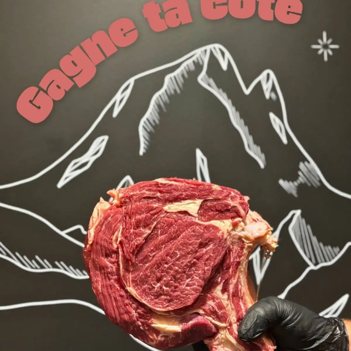 Côte de bœuf noir de Baltique